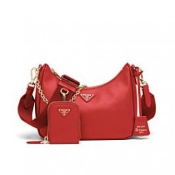 Prada Re-Edition 2005 Saffiano leather bag 1BH204 Red
