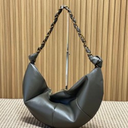 Replica Borsa a tracolla hobo Amalia YSL Saint Laurent cachi scuro Imitazioni Replica qualità specchio Borsa a tracolla hobo Amalia YSL Saint Laurent cachi scuro