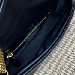 Replica Borsa Hobo Calypso piccola YSL Saint Laurent Nera Imitazioni Replica qualità specchio Borsa Hobo Calypso piccola YSL Saint Laurent Nera