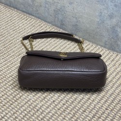 Replica Borsa Hobo Calypso piccola YSL Saint Laurent Borgogna Imitazioni Replica qualità specchio Borsa Hobo Calypso piccola YSL Saint Laurent Borgogna