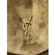 Borsa a mano grande Calypso Envelope YSL Saint Laurent scamosciata marrone