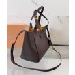 Borse Replica a mano Miu Miu Hobo tote 5BA304 Caffè