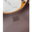 Borse Replica a mano Miu Miu Hobo tote 5BA304 Caffè