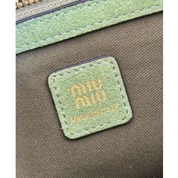 Borse Firmate Replica a mano Miu Miu Hobo tote 5BA304 Marrone