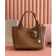 Borse Firmate Replica a mano Miu Miu Hobo tote 5BA304 Marrone