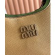 Borse Firmate Replica a mano Miu Miu Hobo tote 5BA304 Marrone