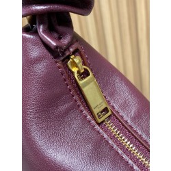 Borse Replica Alta Qualità a tracolla hobo Amalia YSL Saint Laurent Borgogna