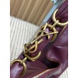 Borse Replica Alta Qualità a tracolla hobo Amalia YSL Saint Laurent Borgogna