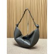 Borsa a tracolla hobo Amalia YSL Saint Laurent cachi scuro