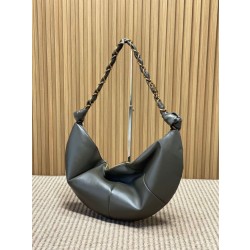 Borsa a tracolla hobo Amalia YSL Saint Laurent cachi scuro