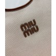 Borse Replica Alta Qualità a tracolla in tela Miumiu IVY 5BG231 caffè