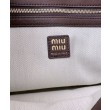Borsa a tracolla Miumiu Adventure Nappa 5BC181 Caffè