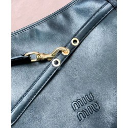 Borsa a tracolla Miumiu Adventure Nappa 5BC181 Nero
