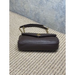 Borsa Hobo Calypso piccola YSL Saint Laurent Borgogna