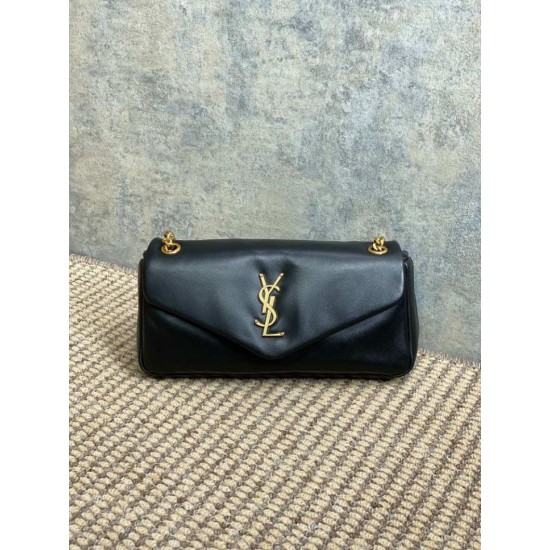 Borsa Hobo Calypso piccola YSL Saint Laurent Nera