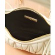 Borsa hobo mini Miu Miu Wander Matelasse Bianco