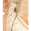 Borsa hobo mini Miu Miu Wander Matelasse Bianco