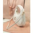 Borsa hobo mini Miu Miu Wander Matelasse Bianco