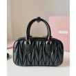 Borsa Miu Miu Arcadie Matelasse Mini nappa Nero