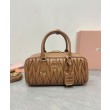 Borsa Miu Miu Arcadie Matelasse Nappa Caffè