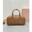 Borsa Miu Miu Arcadie Matelasse Nappa Caffè