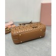 Borsa Miu Miu Arcadie Matelasse Nappa Caffè