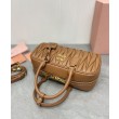 Borsa Miu Miu Arcadie Matelasse Nappa Caffè