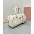 Borsa Miu Miu Arcadie Matelasse Nappa Crema