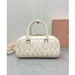 Borsa Miu Miu Arcadie Matelasse Nappa Crema