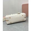 Borsa Miu Miu Arcadie Matelasse Nappa Crema