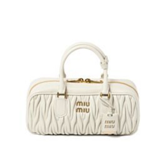 Borsa Miu Miu Arcadie Matelasse Nappa Crema