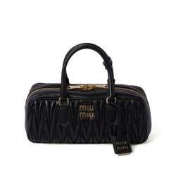 Borse Replica Miu Miu Arcadie Matelasse Nappa Nera