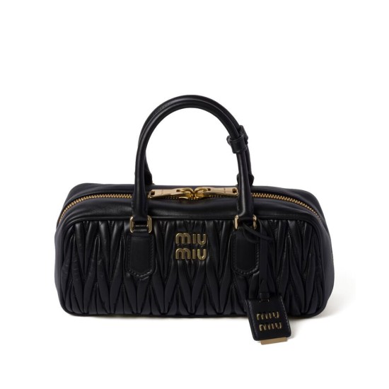 Borse Replica Miu Miu Arcadie Matelasse Nappa Nera