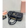 Borse Replica Miu Miu Arcadie Matelasse Nappa Nera