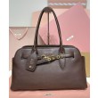 Imitazioni borse griffate Miumiu Adventure Nappa 5BG310 Caffè