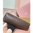 Imitazioni borse griffate Miumiu Adventure Nappa 5BG310 Caffè