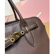 Imitazioni borse griffate Miumiu Adventure Nappa 5BG310 Caffè