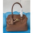 Borsa tote Miu Miu Adventure nappa 5BG291 Caffè