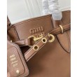 Borsa tote Miu Miu Adventure nappa 5BG291 Caffè