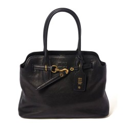 Borsa tote Miu Miu Adventure nappa 5BG291 Nero