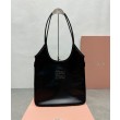 Borse Replica tote Miu Miu IVY 5BG231 Nero