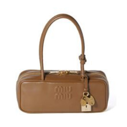 Borsa tote Miumiu Beau 5BB173 Caffè