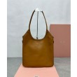 Borse Replica Alta Qualità tote Miumiu IVY 5BG231 Marrone