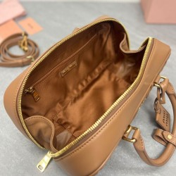 Replica Borsa Miu Miu Arcadie Matelasse Nappa Caffè Imitazioni Replica qualità specchio Borsa Miu Miu Arcadie Matelasse Nappa Caffè