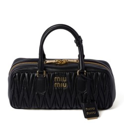 Replica qualità specchio Borse  Miu Miu Arcadie Matelasse Nappa Nera