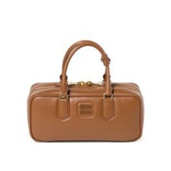 Replica qualità specchio Borsa tote Miumiu Arcadie Caffè