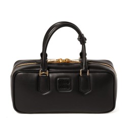 Replica qualità specchio Borsa tote Miumiu Arcadie Nero