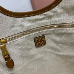 Replica Borse Alta Qualità tote Miumiu IVY 5BG231 Marrone Imitazioni Replica qualità specchio Borse Alta Qualità tote Miumiu IVY 5BG231 Marrone