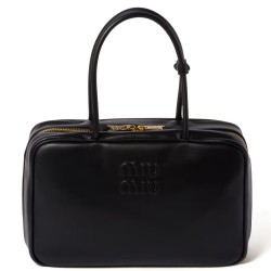 Replica qualità specchio Borsa a mano Beau Miu miu 5BB117 Nero