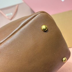 Replica Perfetta Miumiu Adventure Nappa 5BG310 Marrone Imitazioni Replica qualità specchio Perfetta Miumiu Adventure Nappa 5BG310 Marrone